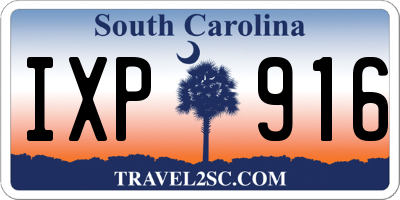 SC license plate IXP916