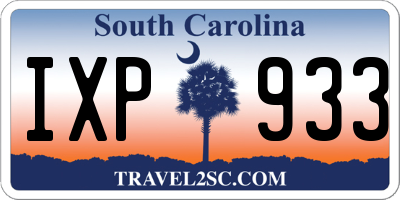 SC license plate IXP933