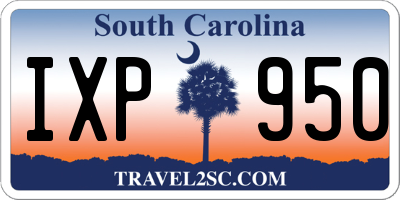 SC license plate IXP950