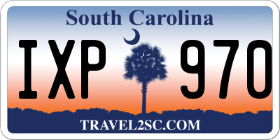SC license plate IXP970