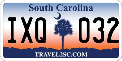 SC license plate IXQ032