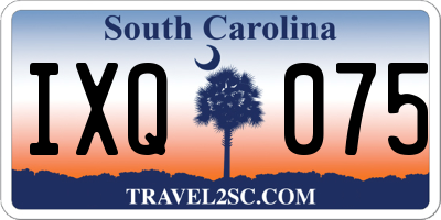 SC license plate IXQ075