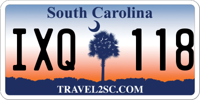 SC license plate IXQ118