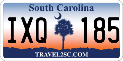 SC license plate IXQ185