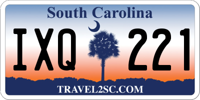 SC license plate IXQ221