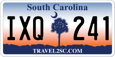 SC license plate IXQ241
