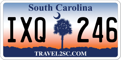 SC license plate IXQ246