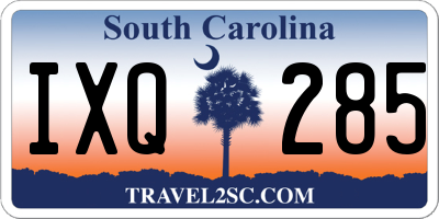 SC license plate IXQ285