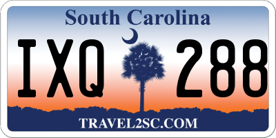 SC license plate IXQ288