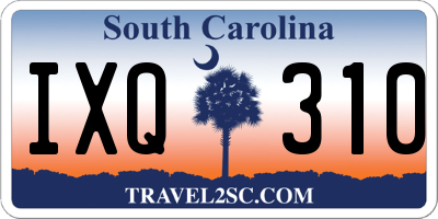 SC license plate IXQ310