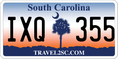 SC license plate IXQ355