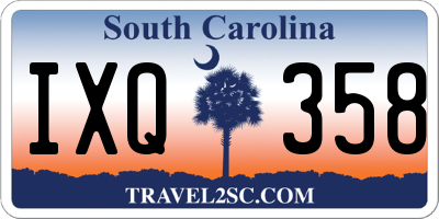 SC license plate IXQ358
