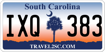 SC license plate IXQ383