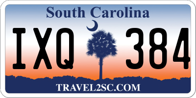 SC license plate IXQ384
