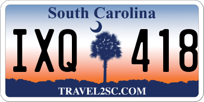SC license plate IXQ418