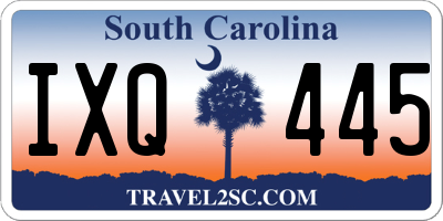 SC license plate IXQ445
