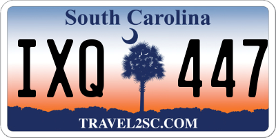 SC license plate IXQ447