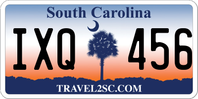 SC license plate IXQ456
