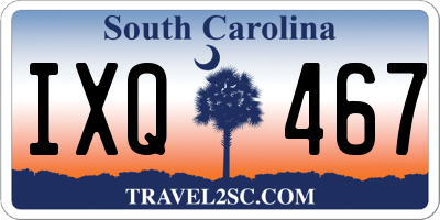 SC license plate IXQ467