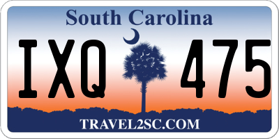 SC license plate IXQ475