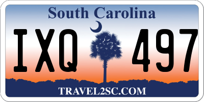 SC license plate IXQ497