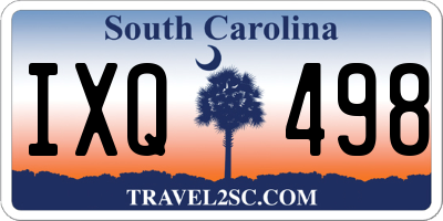 SC license plate IXQ498