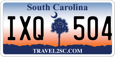 SC license plate IXQ504