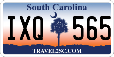 SC license plate IXQ565