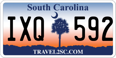 SC license plate IXQ592