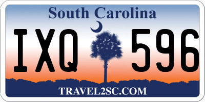 SC license plate IXQ596