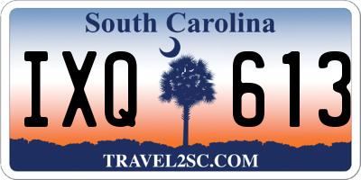 SC license plate IXQ613