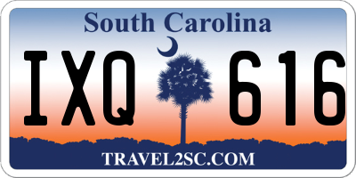 SC license plate IXQ616
