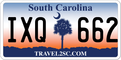 SC license plate IXQ662