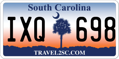 SC license plate IXQ698