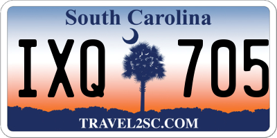 SC license plate IXQ705