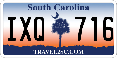 SC license plate IXQ716