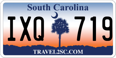 SC license plate IXQ719