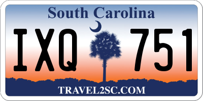 SC license plate IXQ751