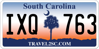 SC license plate IXQ763