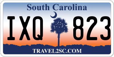 SC license plate IXQ823