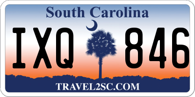 SC license plate IXQ846