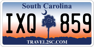SC license plate IXQ859