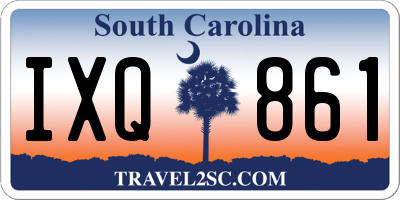 SC license plate IXQ861