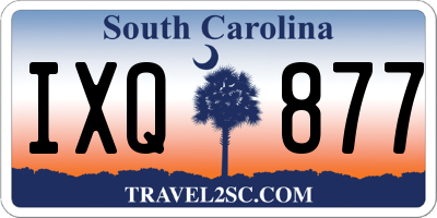 SC license plate IXQ877