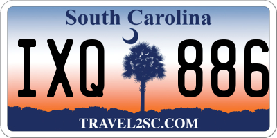 SC license plate IXQ886