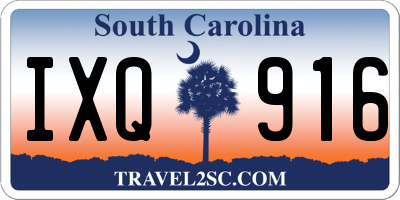 SC license plate IXQ916