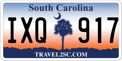 SC license plate IXQ917