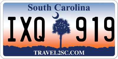 SC license plate IXQ919