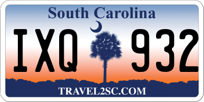 SC license plate IXQ932