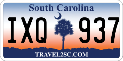 SC license plate IXQ937